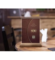 BK Gift Restoran & Cafe & Barlara Özel Ahşap Standlı Pleksi QR Kod Menü, Cafe&Bar için QR kodlu Tabela, QR kodlu Masa Dekoru-19