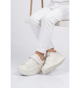 Cool Beyaz Cırtlı Hafif Erkek Çocuk Sneaker Cooper F