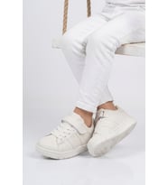 Cool Beyaz Cırtlı Hafif Erkek Çocuk Sneaker Cooper F