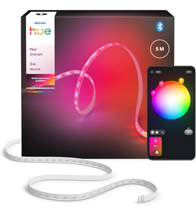 Philips Hue Flux 5 M Led Işık Şeridi, 1200 Lm, Canlı Renkler, Esnek Iç Aydınlatma, Chromasync Renk K