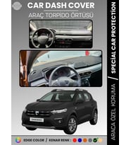 DACIA SANDERO EKRANSIZ BJI KASA (2021-2024) Torpido Örtüsü Ön Göğüs Koruma Araca Özel Tam Uyum