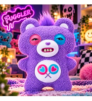 Fuggler X Care Bears Mor Peluş Oyuncak Renkli Gözlü Komik Çirkin Ayıcık
