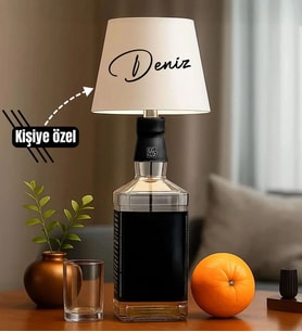 BK Gift Kişiye Özel İsimli Kablosuz 3 Renkli Led Beyaz Şişe Lambası-1, Ev Hediyesi, Arkadaşa Hediye, Sevgiliye Hediye