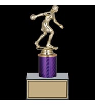 ODAK KUPA - Figürlü Kupalar - Bowling Kadın Figürlü Kupalar FG-002 B - 22 cm