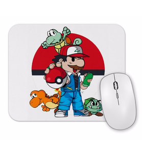Pokemon Super Mario Mouse Pad