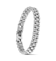 Moncuk Design Beyaz Ful Çelik Bileklik 33511G1D3M