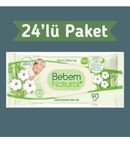 Bebem Natural Islak Havlu Mendil 90x24 2160 Yaprak