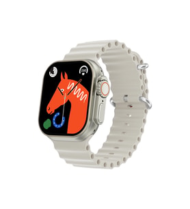 Pazariz Watch Ultra Plus S8 Ultra MAX Pro 49 Mm Akıllı Saat Nfc Siri  (Beyaz)