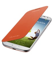 Galaxy S4 ile Uyumlu Flip Cover Kılıf Turuncu EF-FI950BOEGWW