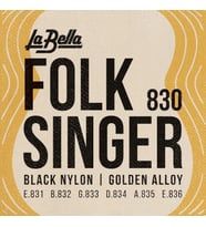 La Bella 653927 Klasik Gitar için Folk Singer Tel Seti