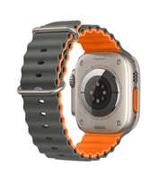 E2M APPLE WATCH 42-44-45-49MM KRD-28 OCEAN ÇİFT RENKLİ GRİ KORDON