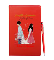 Sevgililer Gününe Özel Kırmızı Defter Kalem Hediye Seti 27