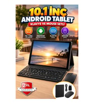 10.1 İnç IPS Ekranlı Android Tablet Seti – Klavye ve Mouse Destekli