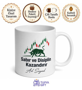 Trader Temalı Borsa Yatırımcılarına Özel Kupa Bardak Hediye