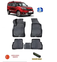 Rizline Fiat Doblo 2010-2022 Yılları Arası Uyumlu 3D Havuzlu Paspas ASMA KOKU VE NUMARATÖR HEDİYELİ