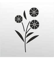 Folyo Sticker Çiçek Deseni ADKPQUY345 50cm Uzunluk (Karışık)