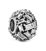 Nur Silver Baget Taşlı Gümüş Charm NUR-BL01763