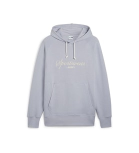Puma Classics+ Hoodie Erkek Günlük Sweatshirts 62427563 Gri
