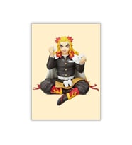 Demon Slayer Anime Rengoku Onigiri Duvar Posteri - Çerçevesiz