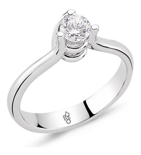 Romeo Pırlanta 0.23 Ct Tektaş Yüzük RM20045 (Çok Renkli)