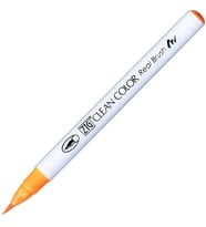 Zig Clean Color Real Brush Fırça Uçlu Marker Kalem 002 Fluorescent Orange 