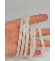 Kristal Kuvars Taşı Silindir Kesim 5.5x7.5mm Dizi (49302)