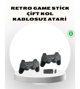 Kablosuz Taşınabilir Oyun Konsolu 2.4G TV Bağlantılı Kompakt Tasarım