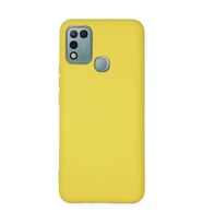 İnfinix Hot 10 Play Kılıf Nano İçi Kadife Silikon - Sarı