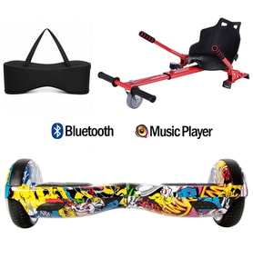 Citymate Elektrikli Kaykay Hoverboard Akıllı Denge 6.5 Inch + HoverKart + Çanta EXTREM PAKET D01