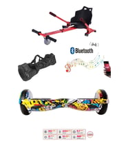 Citymate Elektrikli Kaykay Hoverboard Akıllı Denge 6.5 Inch + HoverKart + Çanta EXTREM PAKET D01
