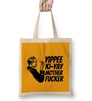 Yippee Ki yay Mother Fucker Quote 2022 Bez Çanta Uzun Saplı