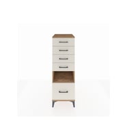 Kronos Dolap Tek Raflı 5 Çekmeceli 44x59x134 Çam-Aytaşı