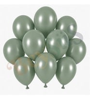 Okaliptus Renk Lateks Retro Balon (13 cm) - 10 Adet
