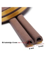 Contacall Bondit 2'li Kauçuk Kapı ve Pencere Izolasyon Bandı Fitili 16 Metre Siyah