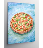 Kanvas Tablo Pizza Temalı