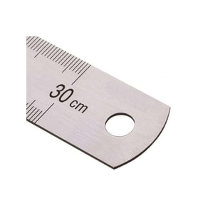 Çelik Cetvel 30 Cm Inch Ölçülü