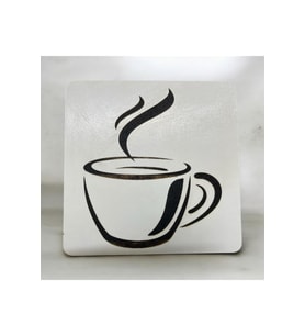6 Lı Mdf Bardak Altlığı Dekoratif ECCECA1019