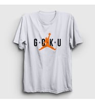 Presmono Unisex Beyaz Air Goku Anime Dragon Ball T-Shirt 235436tt (Beyaz)