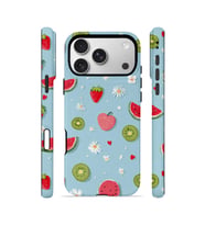iPhone 17 Pro Vorian Çift Katmanlı Kılıf Fruit Confetti Sky