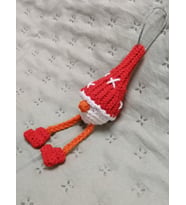 Amigurumi El Örgüsü Yıl Başı Çam Ağacı Şapkalı Cüce