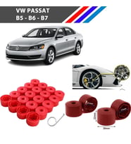 Otozet - VW Passat Bijon Civata Kapağı Kırmızı Renk 20 Adetli Set 17mm 1K06011739B9