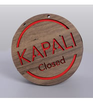 KAPI İSİMLİĞİ AÇIK-KAPALI (Karışık)
