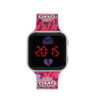 Miniflak LOL Surprise! OMG Lisanslı OMG8001 Mor Square Led Çocuk Saati (Pembe)