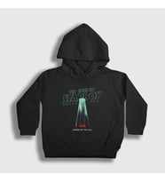 Presmono Unisex Çocuk Siyah Legend The Weeknd Kapüşonlu Sweatshirt 158702tt