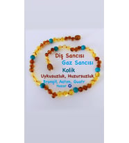SERTİFİKALI ORİJİNAL KEHRİBAR KOLYE 36-37 cm 3-8 YAŞ