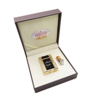 Ardeur® Heritage Siyah Gold Desen Oymalı İsme Özel Çakmak Hediyelik Çakmak