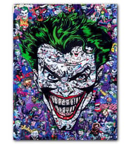 Cakatablo MDF (Ahşap) Tablo Joker Yüz Çizimi Çizgi Roman
