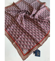 Levidor Tivil İpek Eşarp 4119 - 10 Pembe Karışık Desen