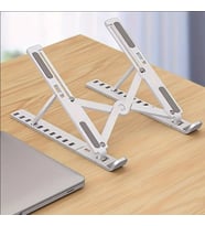 Laptop Standı Katlanabilir Kaldırılabilir Soğutma Tabanı Masaüstü Tablet Taşınabilir Standı Tüm Notebook Modellerine Uygun Plastik Malzeme On Diş Ayarlanabilir
