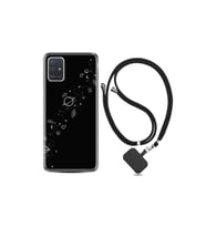 Samsung Galaxy A71 Kılıf Silikon Desen Boyun Askılı Planet 1620